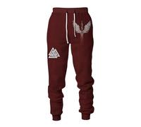 MYZTTZR Mythologie Nordique 3D Imprimé Pantalon de Sport pour Homme Viking Rétro Tatouage Nœud Celtique Cosplay Odin Raven Valhalla Médiéval,Celtic Knot,5XL