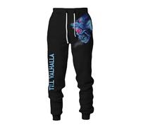 MYZTTZR Mythologie Nordique Pantalon de Sport pour Homme Viking 3D Tatouage Imprimé Fenrir Wolf Dieu Odin Rétro Mode Médiéval Cadeau,Fenrir Wolf,L