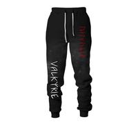MYZTTZR Mythologie Nordique Pantalon de Sport pour Homme Viking 3D Tatouage Imprimé Fenrir Wolf Dieu Odin Rétro Mode Médiéval Cadeau,Viking Symbols,M
