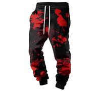 MYZTTZR Mythologie Nordique Pantalon Homme Viking 3D Imprimé Tatouage Odin Corbeau Crâne Rétro Personnalité Pantalon de Sport Femme,Mediaeval,XXL