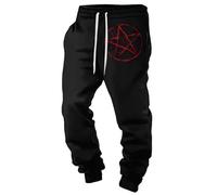 MYZTTZR Mythologie Nordique Pantalon Homme Viking 3D Imprimé Tatouage Odin Corbeau Crâne Rétro Personnalité Pantalon de Sport Femme,Norse Runes,XXL