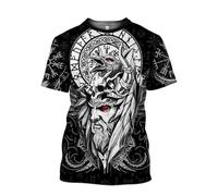 MYZTTZR Norse T-Shirt Été Ultra-Mince Séchage Rapide Manches Courtes Décontracté Mythe d'Odin Cadeau Viking,Odin God,XL