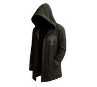 MYZTTZR Viking Cardigan à Capuche pour Homme Mythologie Nordique Tatouage 3D Odin Veste d'automne Valhalla Cadeau,Yggdrasil,5XL