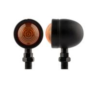 Myzzo Indicateurs de moto 1 paire de clignotants pour moto pour indicateur lumineux ambre, phare pour 12v, lampe balle pour chrome(B)
