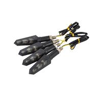 Myzzo Indicateurs de moto 2 paires de clignotants pour moto 12V LED, clignotant pour arrière, latéral, accessoires pour
