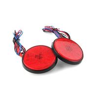 Myzzo Indicateurs de moto 2 pour pièces feu stop pour arrière de pour moto LED réflecteur arrêt avertissement position latéral universel pour voiture pour camion remorque pour scooter 24LED