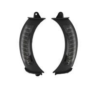 Myzzo Indicateurs de moto Marqueur latéral LED pour moto, clignotant noir/chromé pour Harley pour Touring pour Road Glide FLTRX 2015 - 2021(Noir)