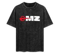 MZ Motorcycle Biker Motorbike Rider Motorrad Unisex Printed T-Shirt Mens Black Tee Shirt XL