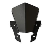 MZ-STORE MT07 Moto Aluminium Avant Pare Brise Protection Saut de Vent Donnant pour MT07 MT 07 MT-07 2013 2014 2015 2016 2017 (Noir)