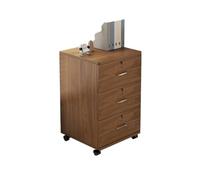mZ7jGu1 Classeur Classeur sous Le Bureau en Bois épais, Meuble de Rangement Mobile Simple et verrouillable, Armoire Chevet for Chambre à Coucher Armoires de Rangement(Bruin)