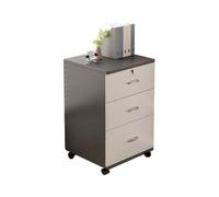 mZ7jGu1 Classeur Classeur sous Le Bureau en Bois épais, Meuble de Rangement Mobile Simple et verrouillable, Armoire Chevet for Chambre à Coucher Armoires de Rangement(Noir)