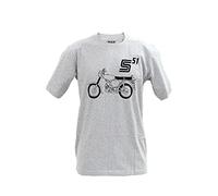 MZA T-shirt - Couleur : gris clair chiné - Taille XXXL - Motif : S51 Basic - 100 % coton