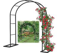 MZBDYYF Arche de jardin avec cadre en acier résistant aux intempéries pour plantes grimpantes, treillage autoportant, pergola, 1,2 m, 1,4 m, 1,8 m, 2,4 m, 3 m, 3,5 m de large, arche de jardin