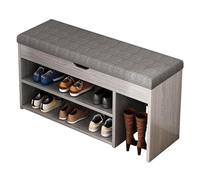 MZBDYYF Banc de rangement à chaussures, banc de couloir avec coussin, rangement caché et compartiments ouverts, banc à chaussures avec siège pour salon, chambre à coucher, placard