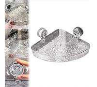 MZBDYYF Étagère de rangement murale transparente pour salle de bain - Étagère d'angle de douche sans perçage avec ventouse Innovation pour l'organisation de la maison