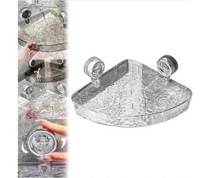MZBDYYF Étagère de rangement murale transparente pour salle de bain - Étagère d'angle de douche sans perçage avec ventouse Innovation pour l'organisation de la maison