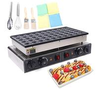 MZBDYYF Lot de 50 mini crêpes électriques antiadhésives commerciales - 1700 W - Pour cuisine et restaurant - Chauffage uniforme avec une minuterie de 50 à 300 °C