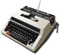 MZBDYYF Machine à écrire manuelle à l'ancienne - Machine à écrire portable pour le traitement de texte, avec double bobine de ruban noir et rouge inclus