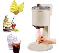 MZBDYYF Machine de crème glacée à Service Souple - Maison Bricolage Cuisine Automatique Mini Fruit Soft Serve Machine de crème glacée, Saine, Simple opération de poussée
