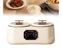 MZBDYYF Multiproche à Double mijoteuse 1200W, Pot à Chaud électrique de 3,6 L avec mécanisme de réservation 24h