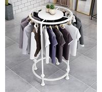 MZBDYYF Nakajima Porte-vêtements rond en métal avec étagère supérieure 70 cm