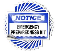 MZBS Lot de 10 autocollants pour avis de voiture - Kit de préparation aux situations d'urgence - Autocollants pour voitures Funk Around and Find Out (6 x 9 cm)