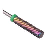 MZCMSL Mèche à ongles super longue en carbure - Ongles en acrylique gel dur à retrait rapide, foret à ongles professionnel à tige 3/32 (arc-en-ciel, gros)