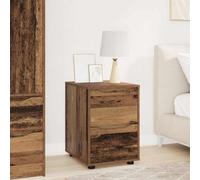 mzdioop Armoire de rangement en bois vieilli, 40 x 48 x 57 cm, avec tiroir et espace de rangement, buffet polyvalent pour salon, chambre à coucher, bureau, couloir, commode fonctionnelle pour l'ordre