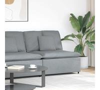 mzdioop Canapé modulaire module central avec coussin gris clair 100 cm, canapé d'aménagement flexible, extension pour canapé d'appoint, élément d'assise confortable, accessoire durable