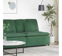 mzdioop Canapé modulaire module central avec coussin vert foncé 100 cm, paysage de vie flexible, canapé, élément de siège, extension, salon, cadre en métal robuste, tissu velours côtelé durable