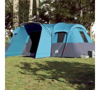 mzdioop Tente familiale tunnel pour personnes, tente de camping imperméable en polyester avec revêtement PU, 550 x 520 x, avec connexion E, abri et barres coupe-vent, idéale pour l'extérieur