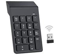 MZFANG Pavé numérique Clavier Numérique Numpad sans Fil 18 Touches Bluetooth Externe Ultra-Mince avec Mini récepteur USB 2.4G Compatible avec Notebook Ordinateur Portable Bureau