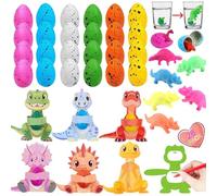 MZfowsen Lot de 28 cadeaux de Saint-Valentin pour garçons et filles, cartes de Saint-Valentin avec œufs pour incubation de dinosaures pour enfants, récompenses scolaires, cadeaux
