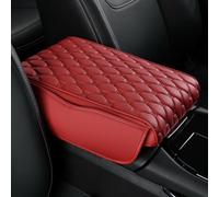 MZHIJIEDM Coussin Accoudoir Voiture pour Fiat Panda 2008-2024, Tapis D'accoudoir Voiture Protection Accoudoir Voiture Accessoire Voiture,Red