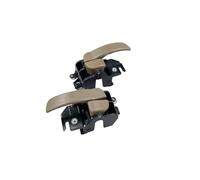mzhjias poignées de porte intérieure de rechange Pour Nissan pour frontière pour navara D40 pour Pathfinder pour Xterra 2005-2013 poignée intérieure de porte marron et chromée(Brown 1 Pair)