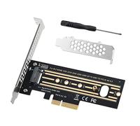 MZHOU Adaptateur M.2 NVMe vers PCIe 4.0 X4, Carte d'Extension SSD 64Gbps