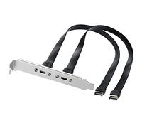 MZHOU Câble d'extension USB 3.1 Type-C vers Type-E Key-A, 2 ports USB-C, SuperSpeed 10 Gbit/s, Plug and Play, Windows 7/8/10/11, Mac OS, Linux