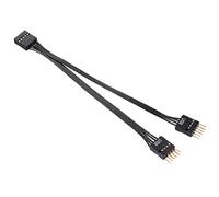 MZHOU Carte mère USB Splitter, USB2.0 9PIN à 2 Lignes 9PIN Port d'extension Câble USB pour Carte mère d'ordinateur (17,6 cm)