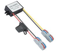 Mzhou DC 24V / 36V / 48v à 12V convertisseur pas à pas, 17-60V abaissé à 12V 3A 36W module convertisseur de tension, 20v 22v 32v à 12V transformateur pas à pas bas IP67 adaptateur étanche