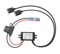 Mzhou IP67 imperméable à l'eau Double USB a Chargeur 8-32v à 5V 3A (15W) - convertisseur DC - DC pour Camion/Bateau/ATV - Chargement Intelligent à Deux Ports