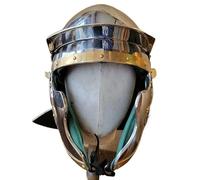 MZICXV Armure romaine classique en Lorica Segmentata et casque gaulois - Réplique portable d'un légionnaire for reconstitution et exposition(A)