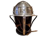 MZICXV Casque de cavalerie anglais du XVIIe siècle | Casque de casier à homard | Réplique de l'époque cromwellienne | Armure en acier portable