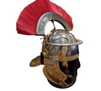 MZICXV Casque de centurion romain avec crête amovible - Casque d'armure de soldat romain portable for reconstitution, costume et exposition