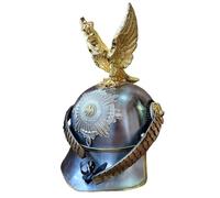 MZICXV Casque de la Garde prussienne du XIXe siècle avec réplique de casque portable for reconstitution