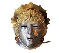 MZICXV Casque de parade de cavalerie romaine, casque historique portable en laiton
