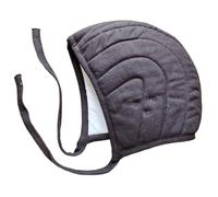MZICXV Casquette médiévale rembourrée en toile for casque | Coiffe sous-armure for reconstitution historique et GN(Black)
