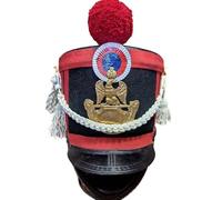 MZICXV Chapeau shako de hussard du XIXe siècle | Réplique de casquette napoléonienne | Accessoire de costume historique à
