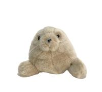 MZICXV Peluche Phoque Mignonne de 23 cm, Phoque Blanc Doux, Animal Marin réaliste (Phocidae)(Grey)