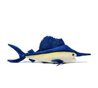 MZICXV Peluche réaliste en Forme de voilier, Grande Taille 46 cm, Animal Marin Bleu, Cadeau éducatif for et décoration d'intérieur