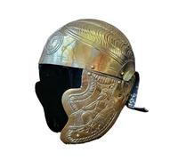 MZICXV Réplique de Casque de cavalerie auxiliaire romaine sculpté en laiton gaufré | Casque de cavalier germanique historique